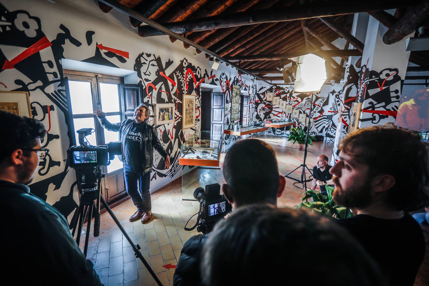 Imagen principal - Momentos del rodaje. 