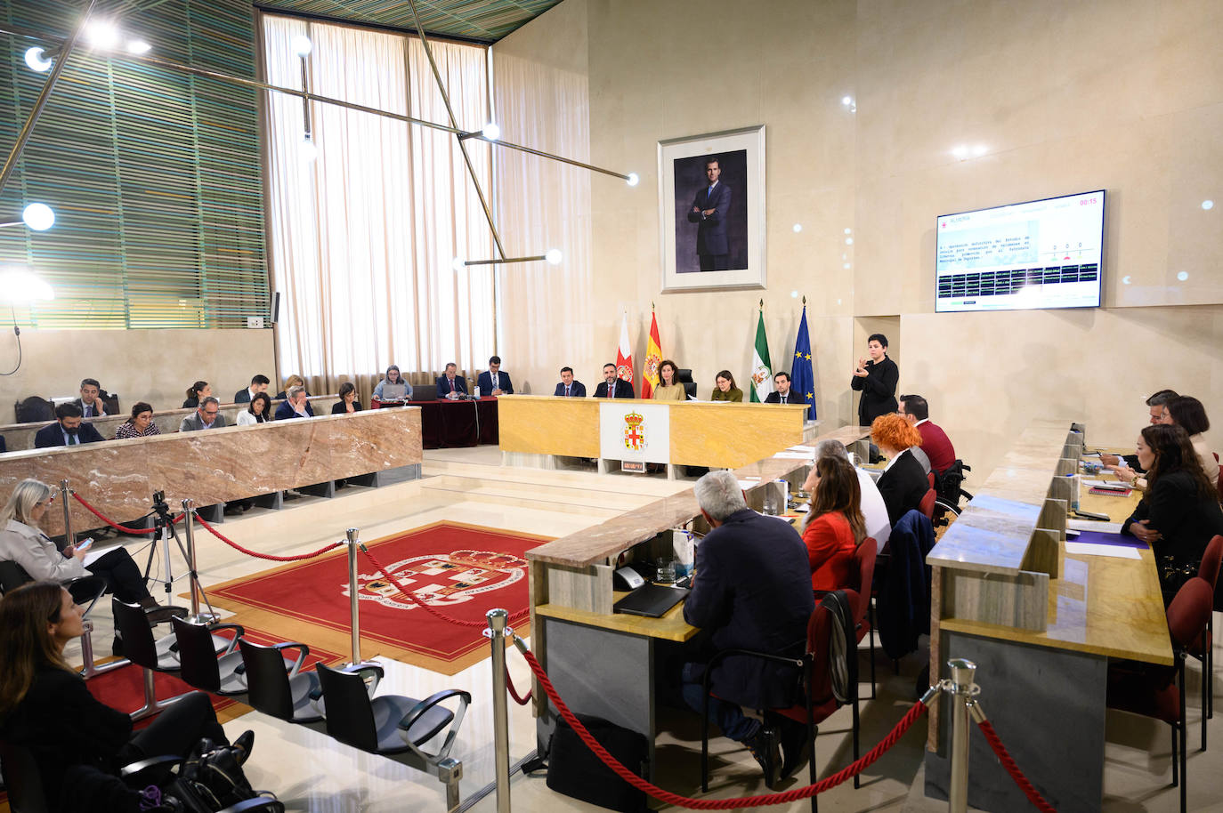 Pleno del Ayuntamiento de Almería celebrado este miércoles.