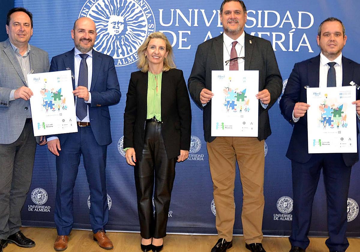 Acto de presentación de la III Feria Aula, que se celebrará del 20 al 21 de abril en el Campus de la UAL.