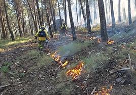 Tareas que quema prescrita del Infoca en El Neveral.