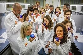 El equipo especializado en catas.