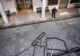 Efectos de la última deflagración en una vivienda del Camino de Ronda