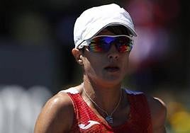 María Pérez, en una competición anterior con España.