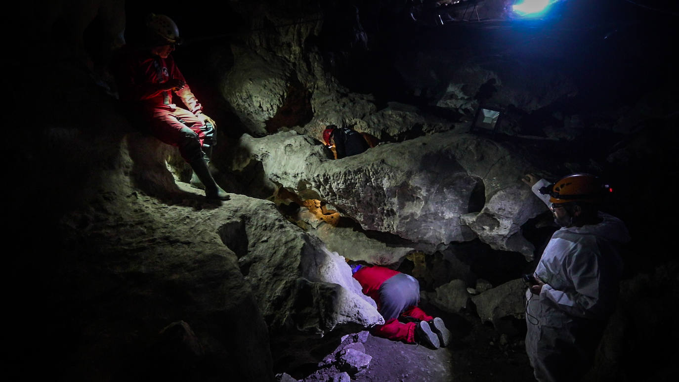 Imagen principal - Recorrido por el interior de la Cueva. 