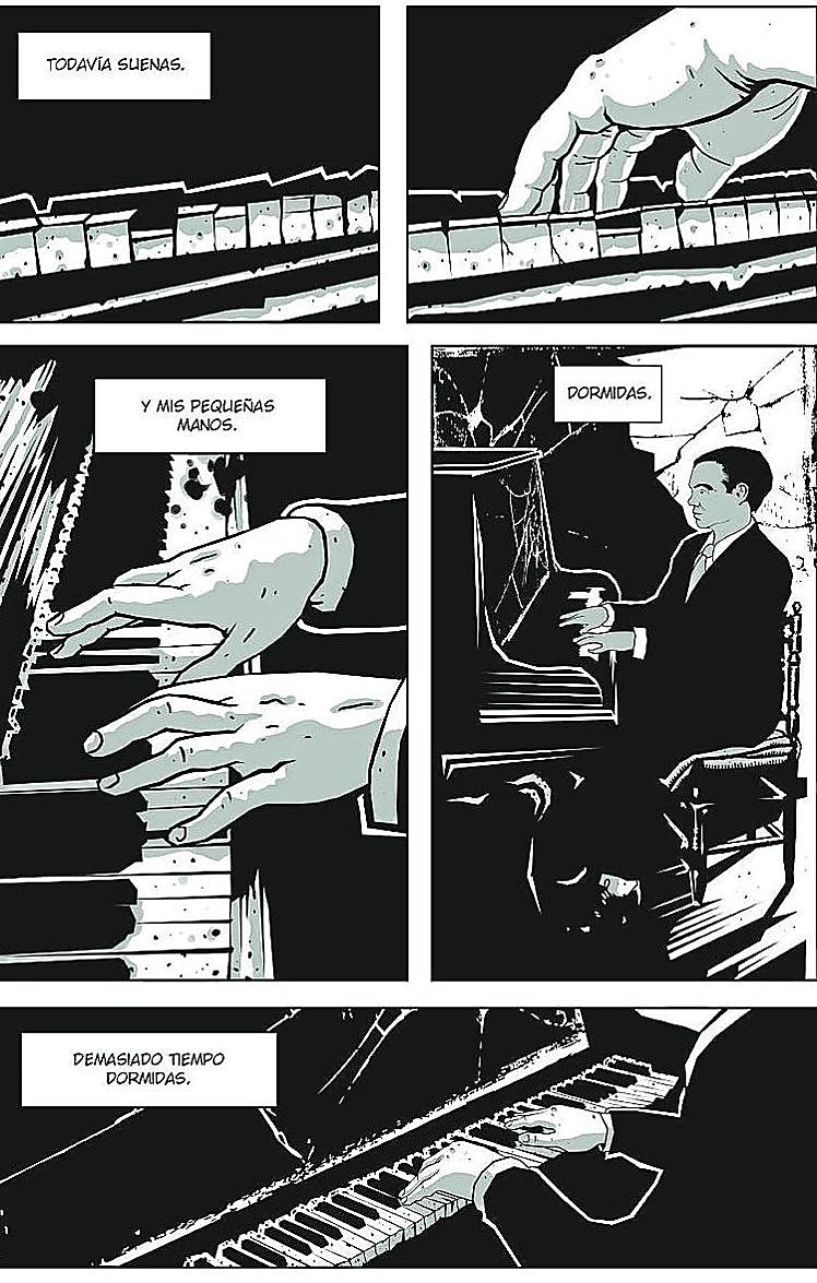 Una de las páginas de 'Lorca, un poeta en Nueva YOrk', de Carles Esquembre.