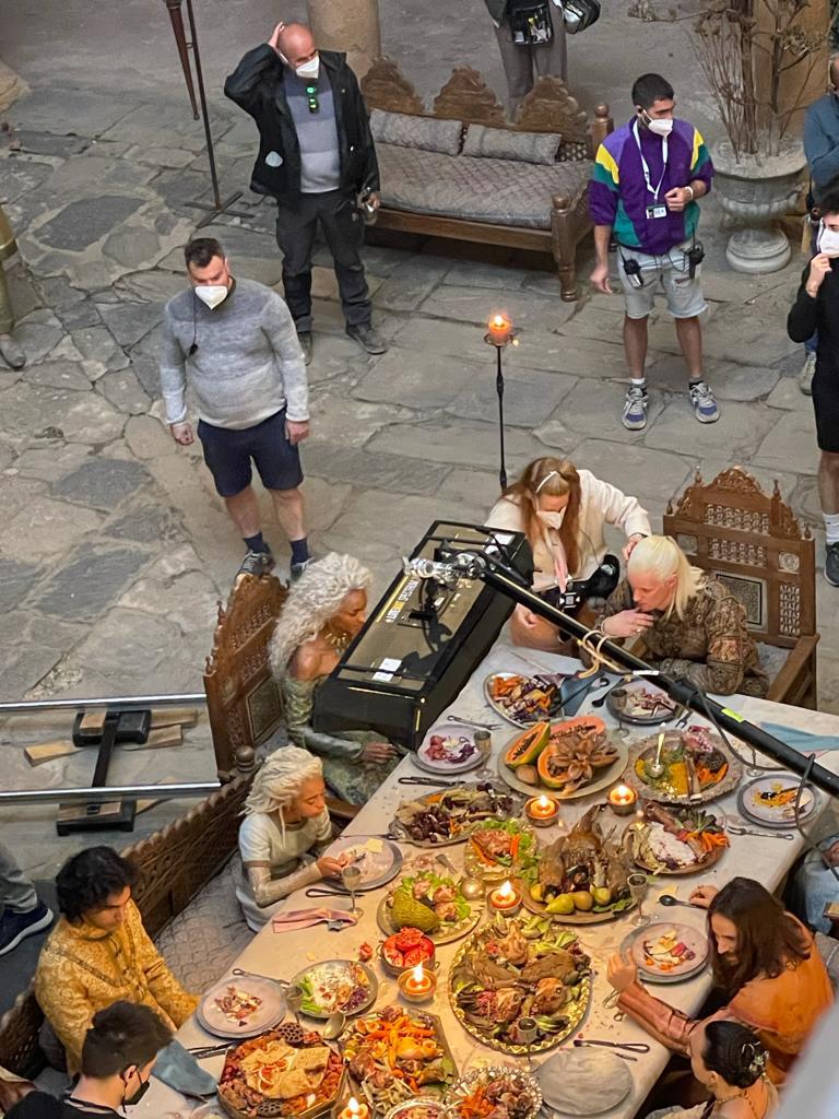 Rodaje de 'La casa del dragón' en el Castillo de la Calahorra.