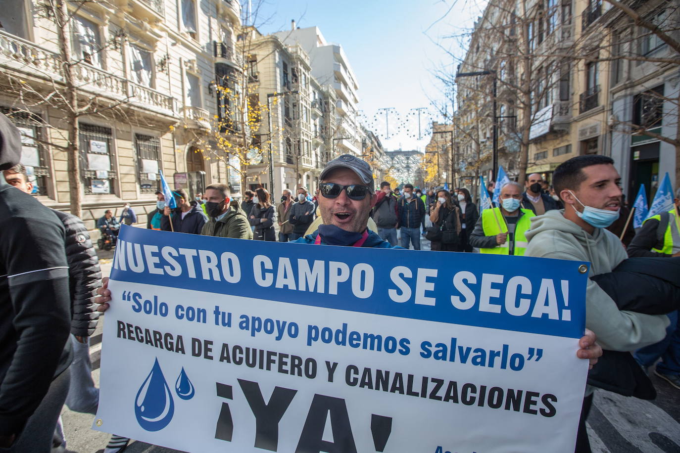 Imagen de archivo de la protesta respaldada masivamente que recorrió las calles de Granada en 2022.