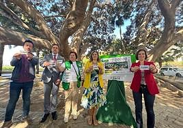 El ficus Laurel de la India de Almería será la cara visible de un cupón de la ONCE