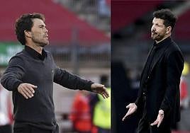 Rubi y Simeone firmaron empate en el partido de la primera vuelta en Almería.