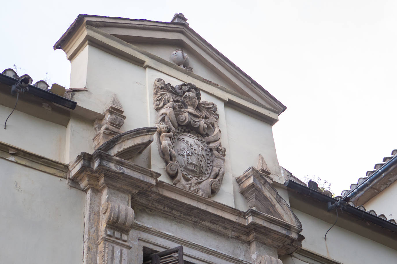 Escurdo de los Pérez de Herrasti en la fachada del palacio.
