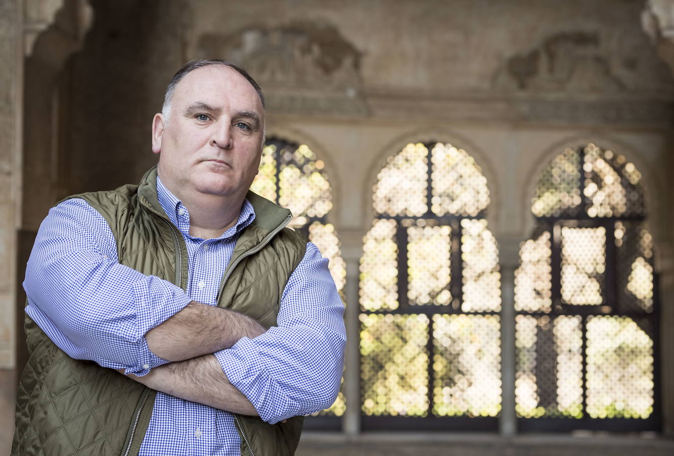 El popular chef José Andrés en una visita a Granada.