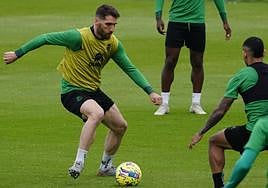 Fausto Tienza, durante un entrenamiento.