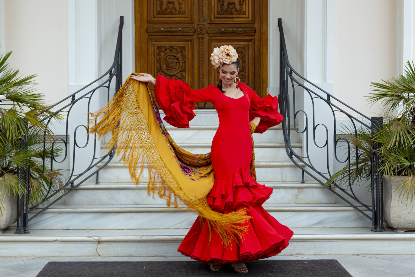 Vestido De Sevillanas Rojo - Traje De Flamenca Rojo 2023