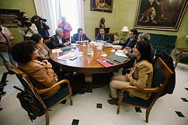 Reunión del Pacto de los Mártires el pasado 6 de febrero.