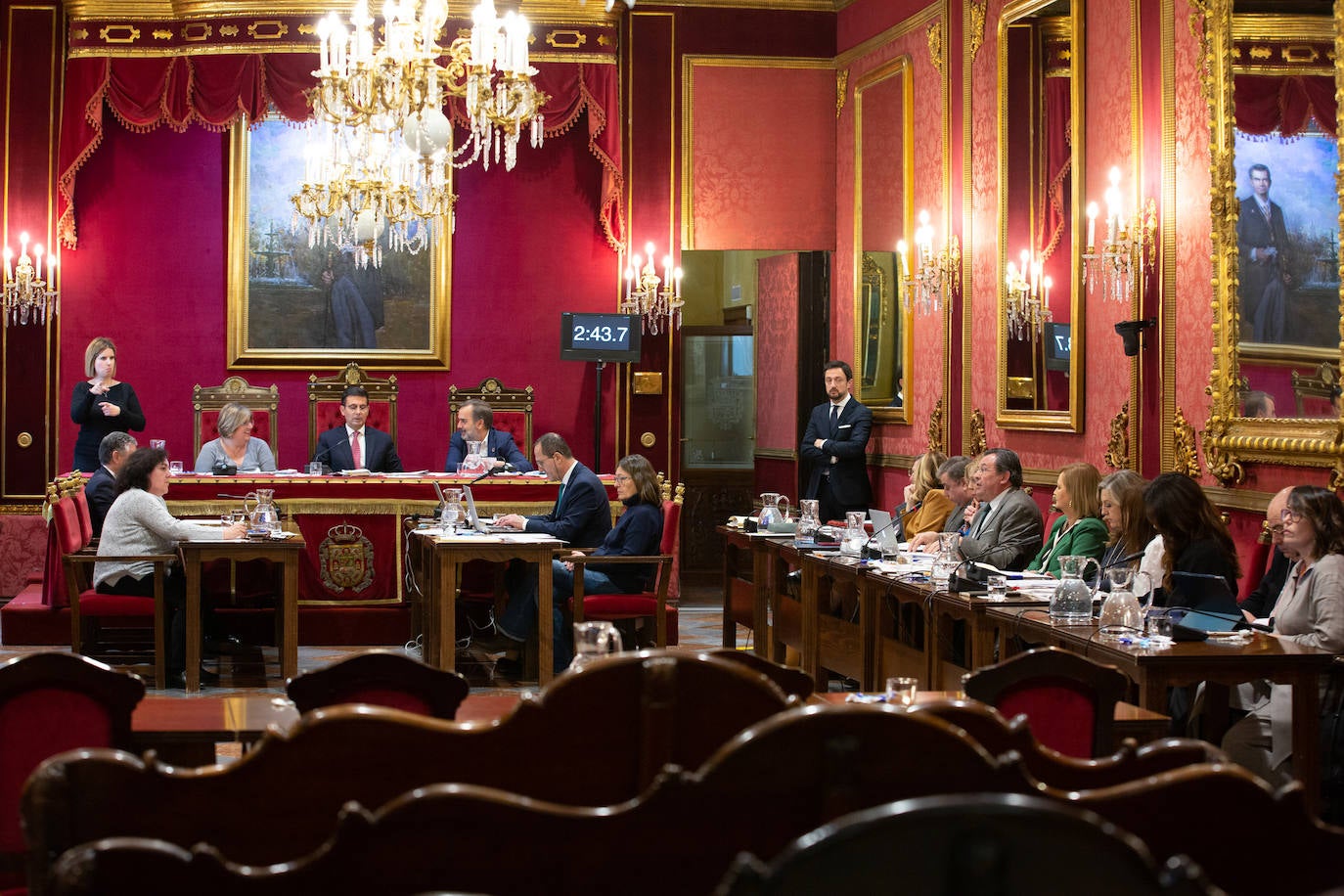 Pleno del Ayuntamiento de Granada en una imagen de archivo