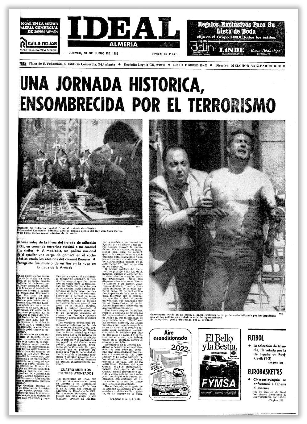 La exposición 50 años en portadas de IDEAL, a un click