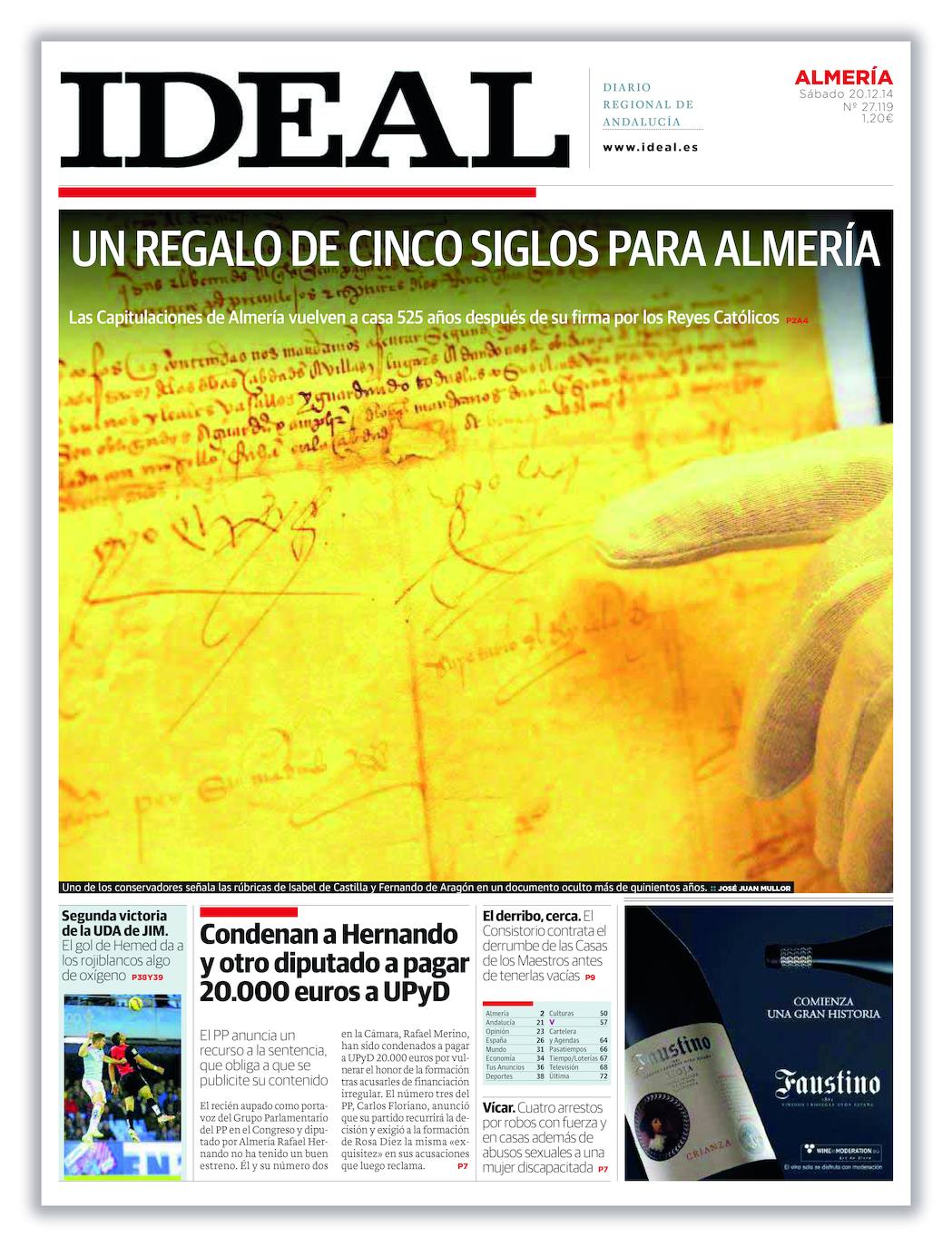 La exposición 50 años en portadas de IDEAL, a un click