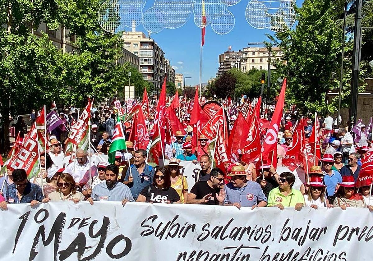 Manifestación celebrada en Granada este lunes.