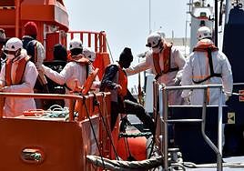 Rescate de una embarcación.