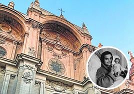 Fachada de la Catedral de Granada y una fotografía de Conchita Barrecheguren.