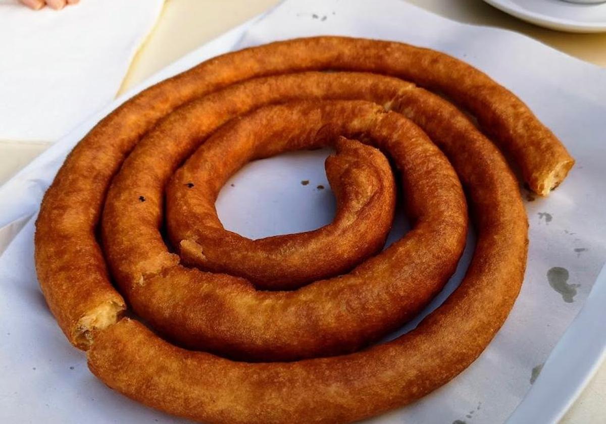 Una rueda de churros de Café Churros Pikó.