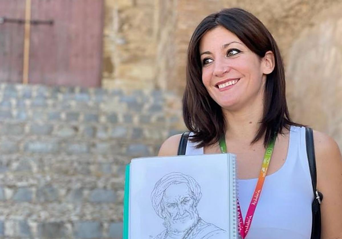 Marta Sánchez, Pateando Granada en redes sociales, durante una de sus visitas turísticas.