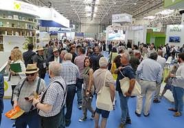 Aspecto del pasillo central de Ifeja en la mañana de este miércoles.