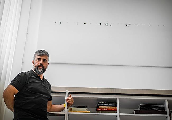 Arboledas, con una de sus fotografías.