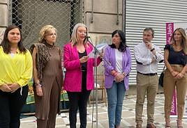 Celebración del día de la fibromialgia en el centro de la ciudad.