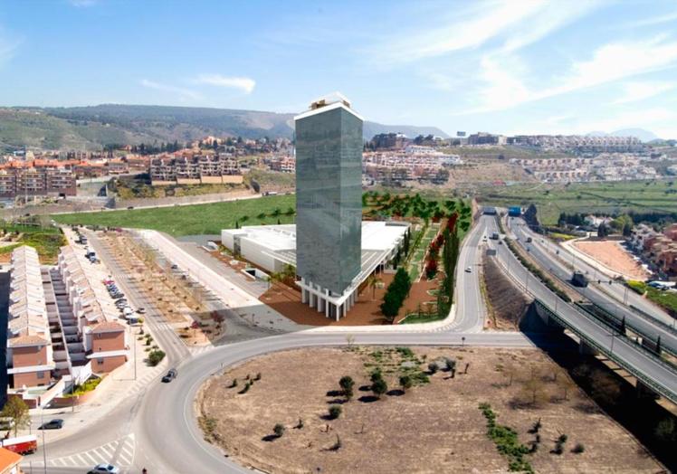 Torre proyectada en el Serrallo Plaza.