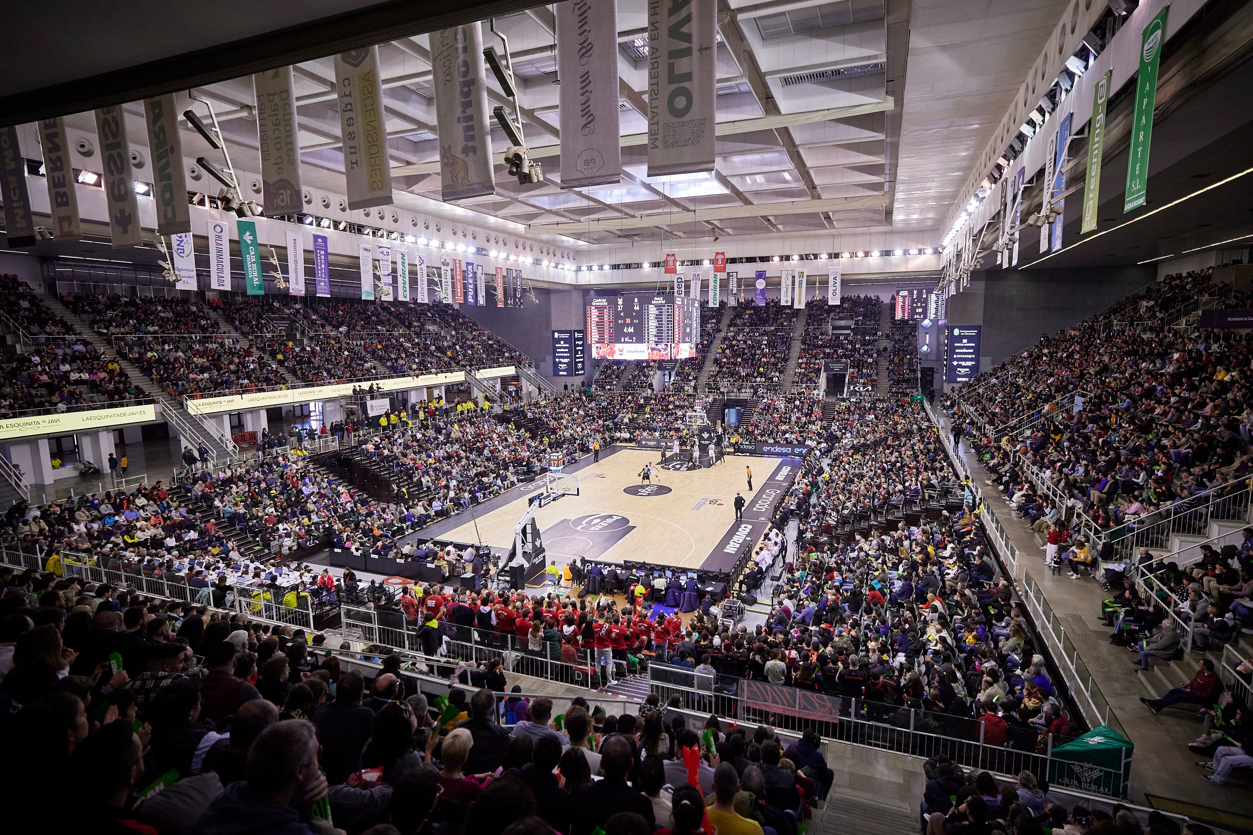 El Palacio de Deportes, lleno para un partido de esta temporada ante el Real Madrid