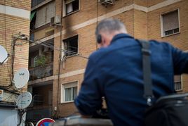 Vivienda afectada por el incendio en Ribera del Genil en el que ha fallecido un hombre