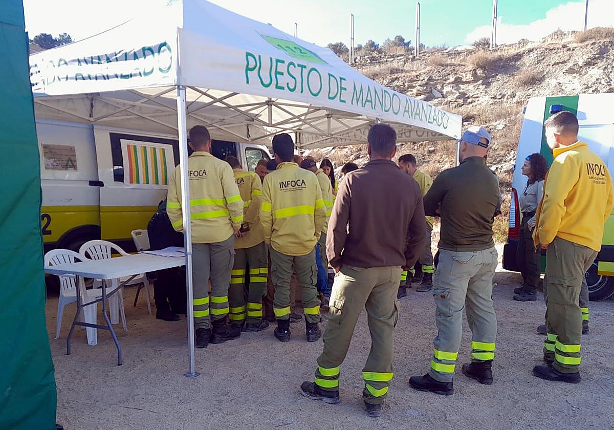 Centro de coordinación de búsqueda del vecino desaparecido en Lanteira