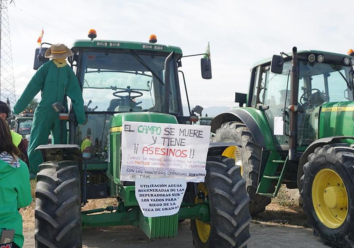 La tractorada en Granada, desde dentro