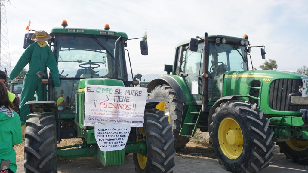 La tractorada en Granada, desde dentro