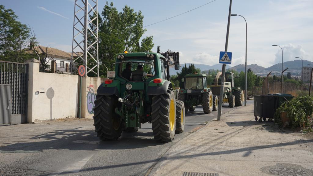 La tractorada en Granada, desde dentro