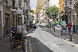 Una de las calles de Lanjarón.