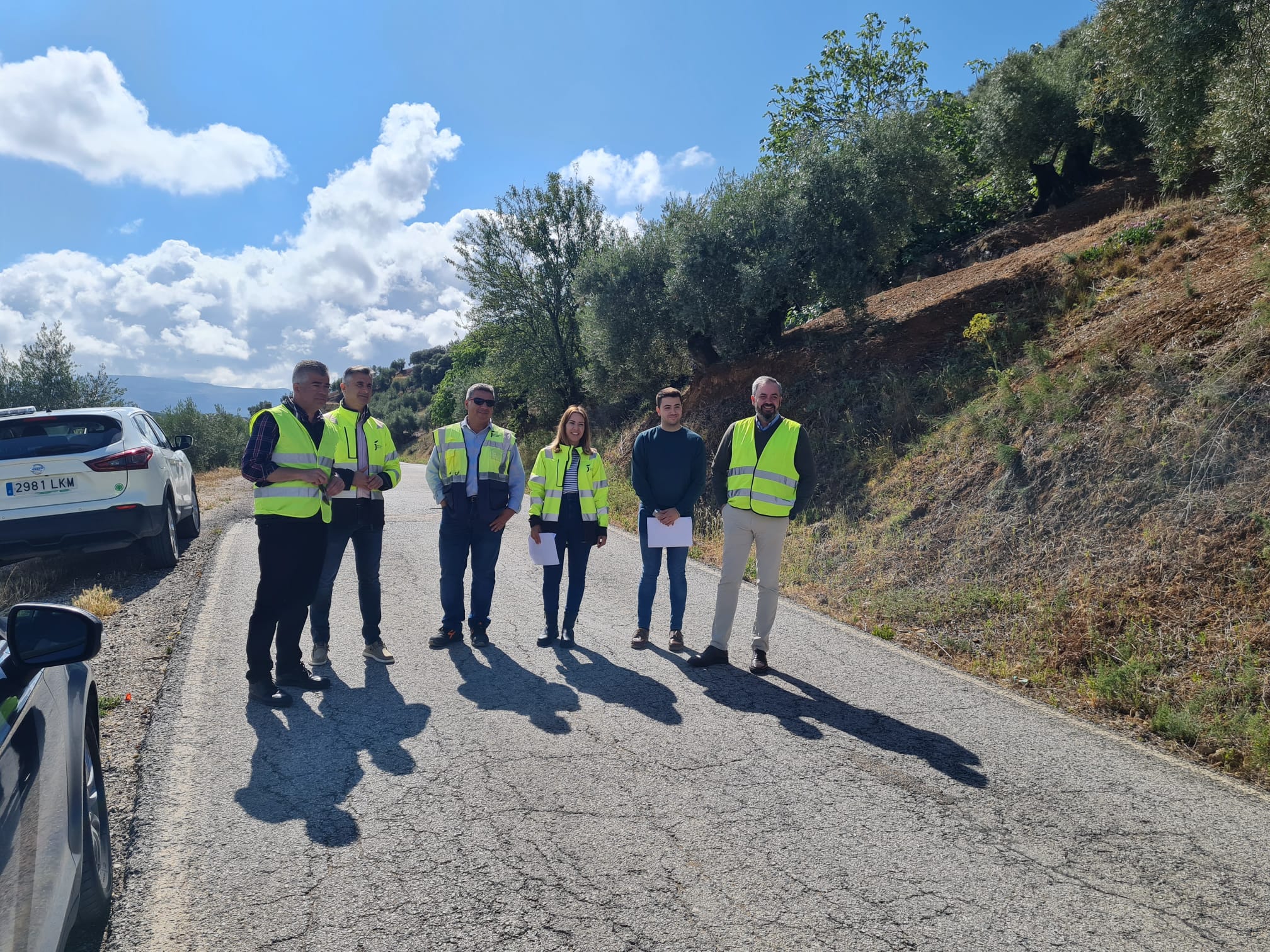 Carretera que une Martos con la Carrasca