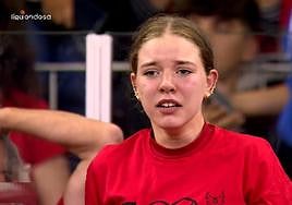 Aficionada durante la última jornada de Liga ACB.