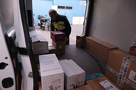 Un repartidor en una imagen de arhivo.