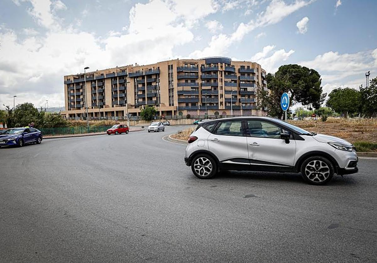 Rotonda de Pulianas donde sucedió la agresión.