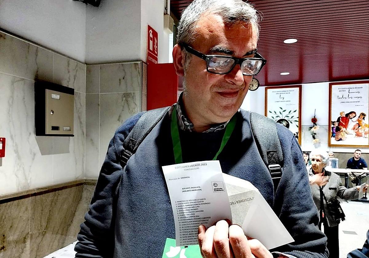 El candidato de Adelante Andalucía a la alcaldía de Granada, Paco Cabello.