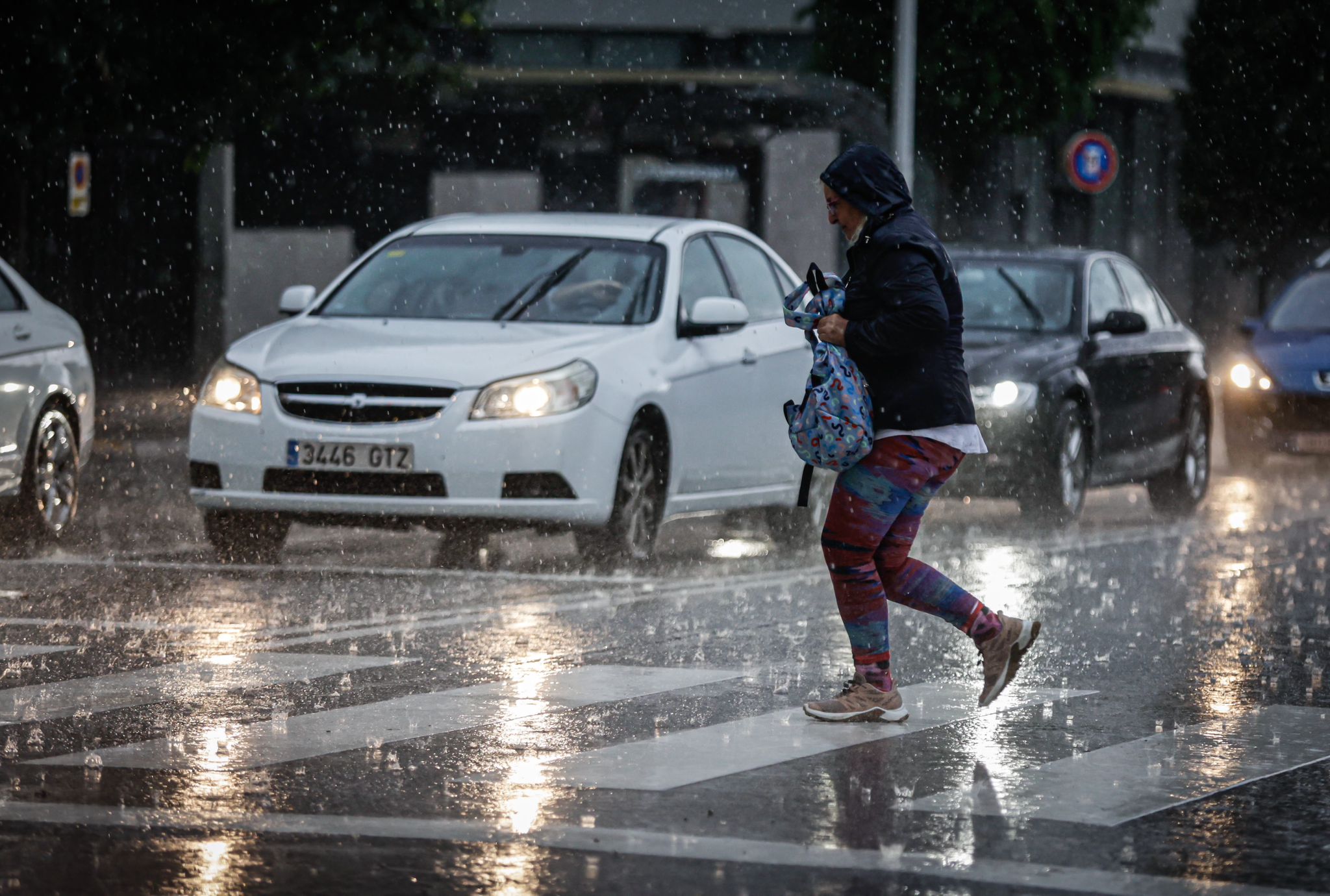 Las imágenes de la tormenta de granizo que ha inundado Granada