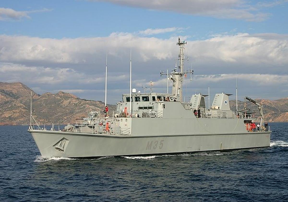 El cazaminas 'Duero M-35', uno de los que se podrán visitar en Motril.
