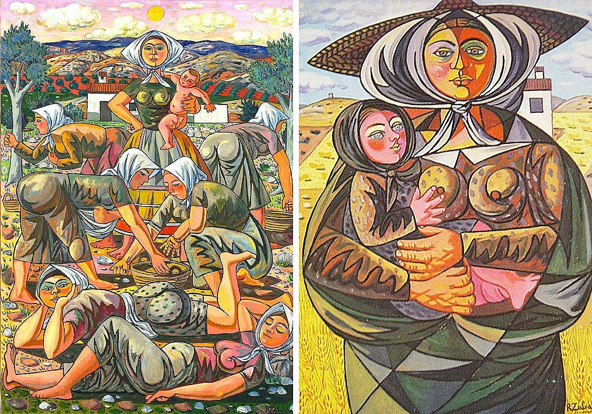 Imagen parcial de 'Aceituneras'.