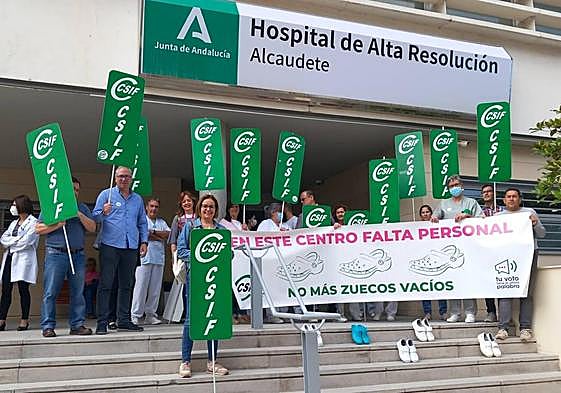 Concentración este viernes a las puertas del centro.