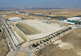 Vista aérea de la plataforma de Lidl en Escúzar.