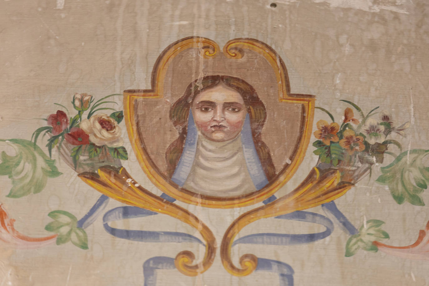 La condesa Matilde Cervetto, pintada en los frescos del Palacio.