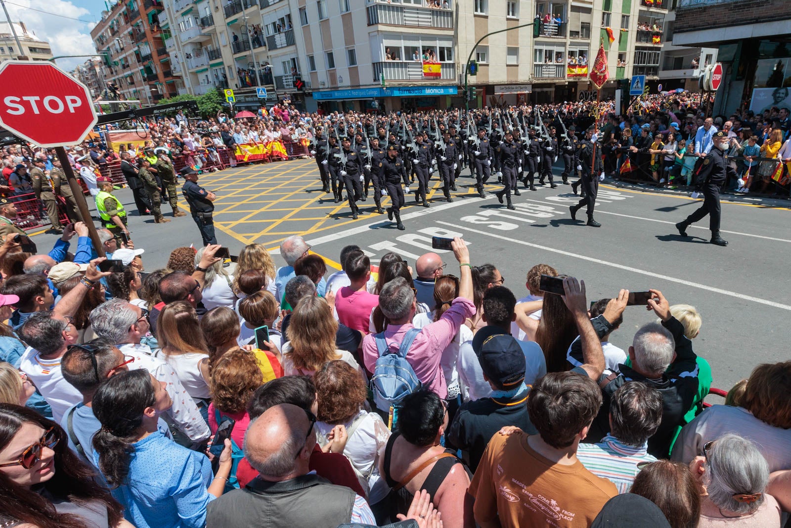 Las imágenes de los granadinos disfrutando del desfile de las Fuerzas Armadas