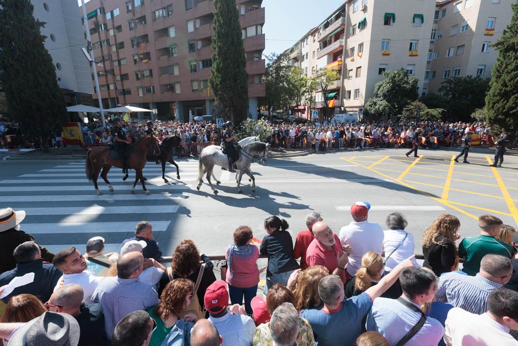 Las imágenes de los granadinos disfrutando del desfile de las Fuerzas Armadas